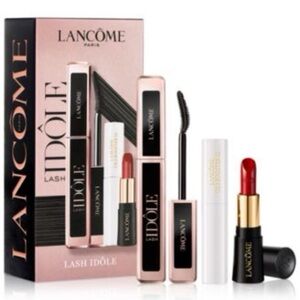 Lancôme Lash Idôle 3 Piece Kit With Mascara, Lipstick & Primer | Brand New